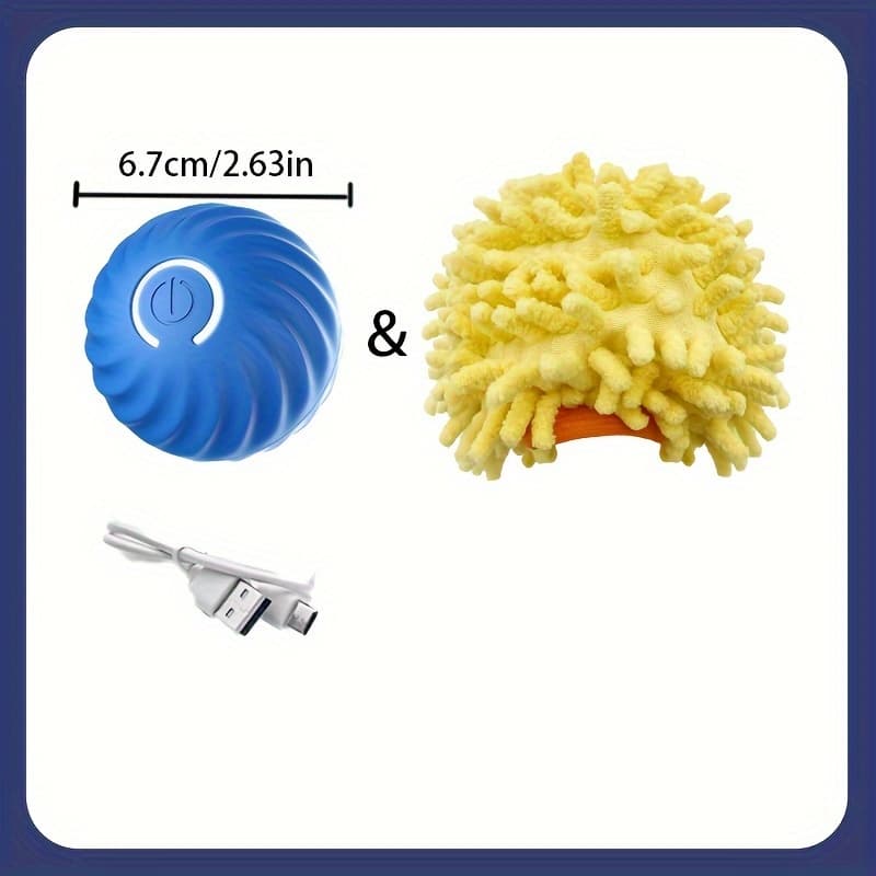 TEMU Extra-large Interactive Dog Toy Ball - , Motion-activated & Usb Rechargeable For All Breeds