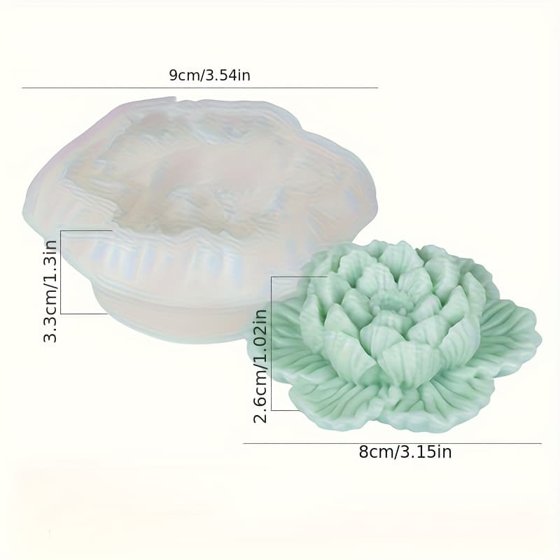 TEMU Mold For Hibiscus Flower, Ideal For Crafting Homemade Chocolates, Mousse Desserts, Ice Cream, Jelly, And Pudding