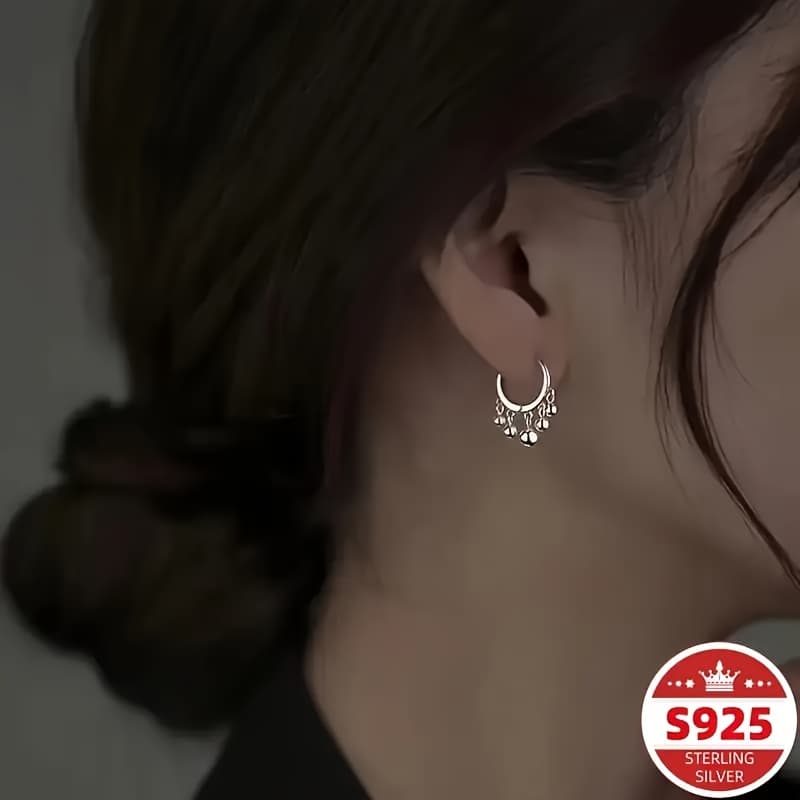 TEMU Elegant 925 Sterling Silvery Hypoallergenic Earrings Are The For Women's Engagement And Gifts