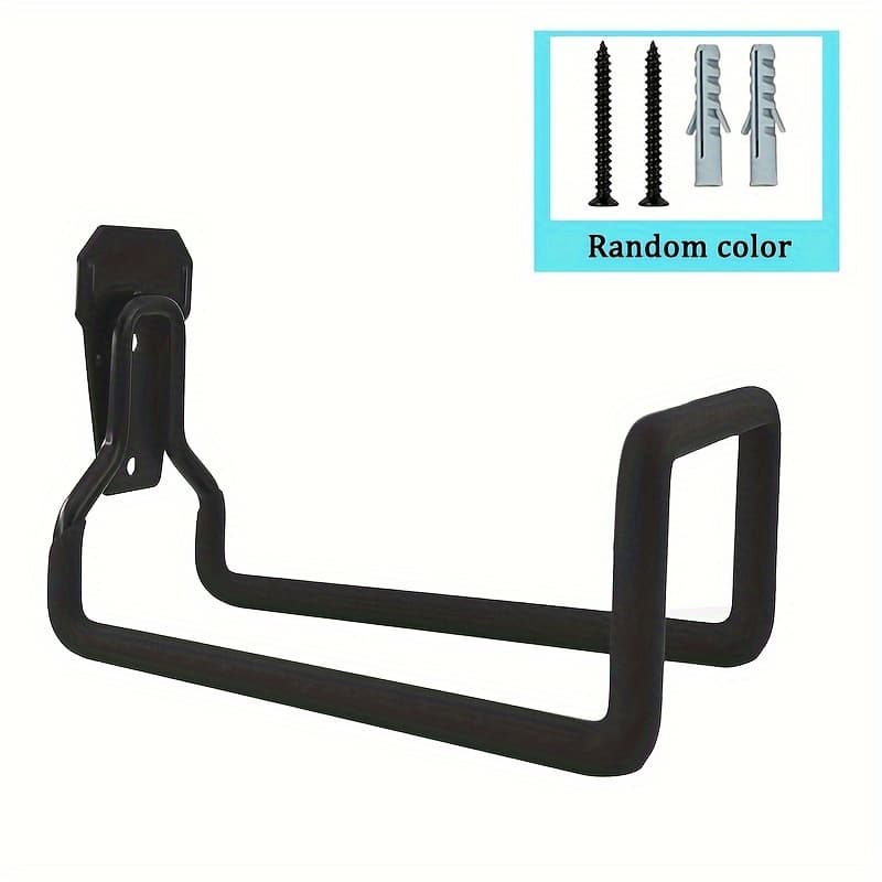 TEMU 1pc Metal Garden Hose Hanger – Wall-mount, Space-, & Weather-resistant – Black