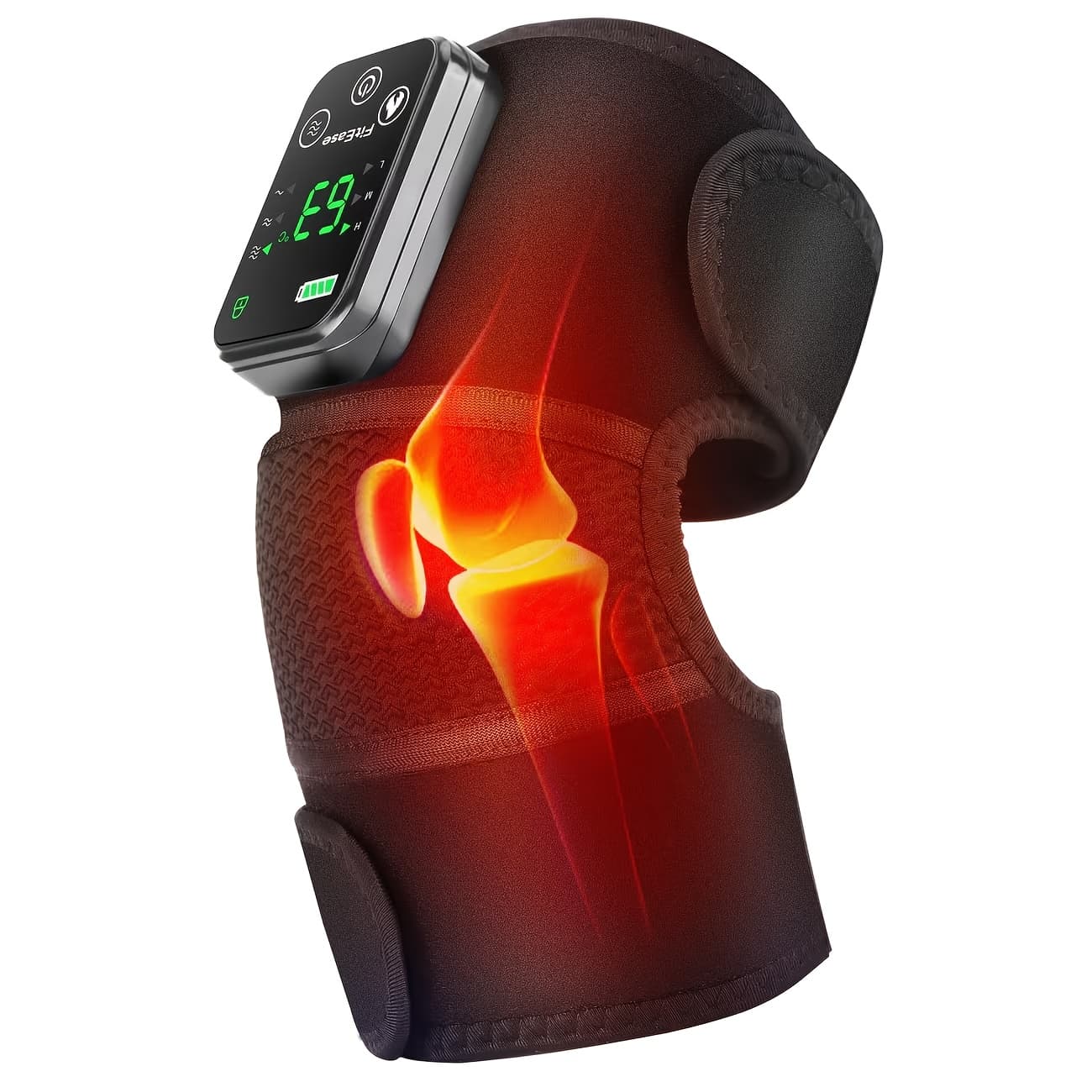 TEMU Wireless Heated Knee Massager - Portable Heated Knee Cushion, 3-in-1 Heat Pad For Shoulders And Elbows With Vibration, Perfect Gift For Seniors