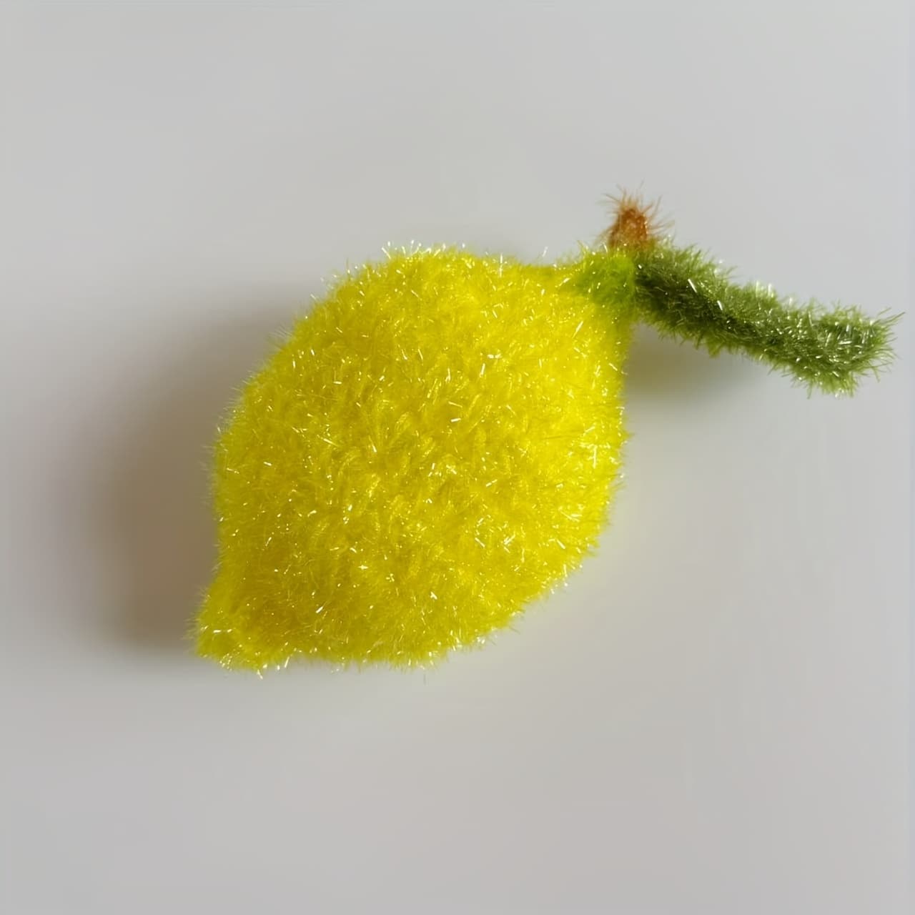 TEMU A 3d Lemon With Leaves, Korean-style Cute Lemon Hand-crocheted Kitchen Dishcloth, Cleaning Cloth, Multi-functional Household Cleaning Tool