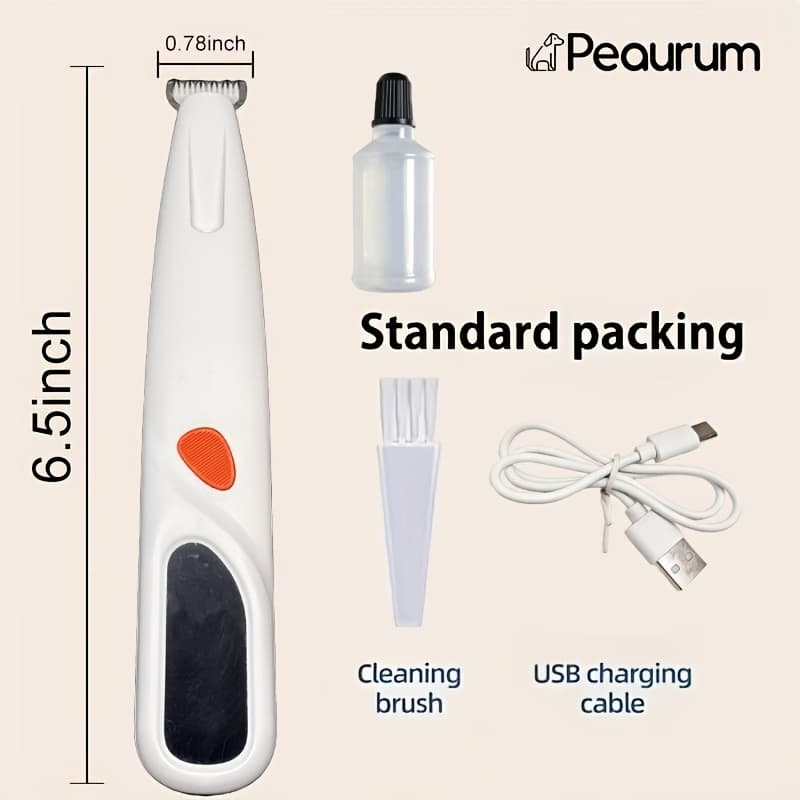 TEMU Pet Grooming Scissors With Digital Display, Adjustable For Cats And Small Dogs - Silent Haircut Scissors, With Led Light, Usb Charging, Portable For Travel, Suitable For Sensitive Pets
