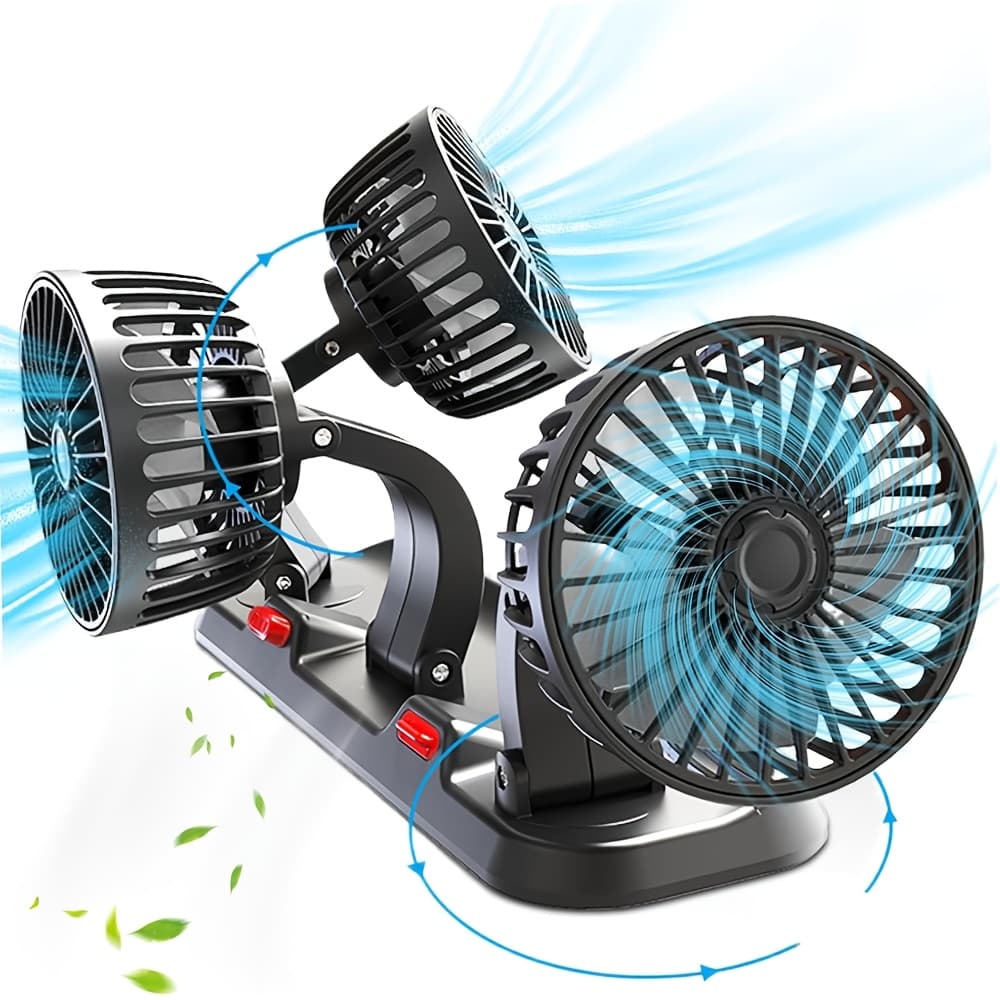 TEMU Usb Interface Electronic Fan, Car Fan, Voltage 5v Power 15w, Two-speed Wind With Parking Sign For Home And Car Use, Usb Fan Compatible With Notebook Computers, Computer Accessories, Usb Gadgets