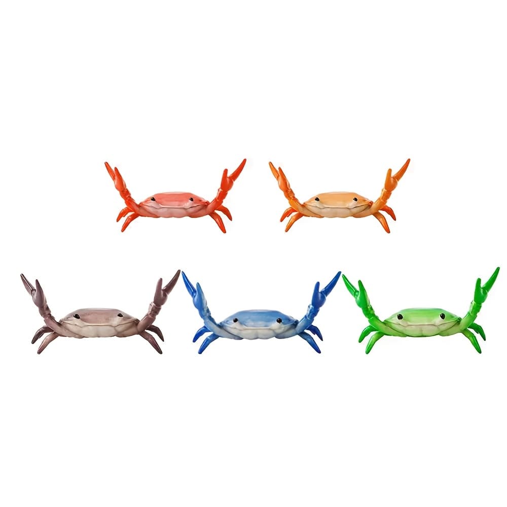 TEMU 5pcs Cute Crab Pen Holder, Creative Weightlifting Crab Desk Organizer