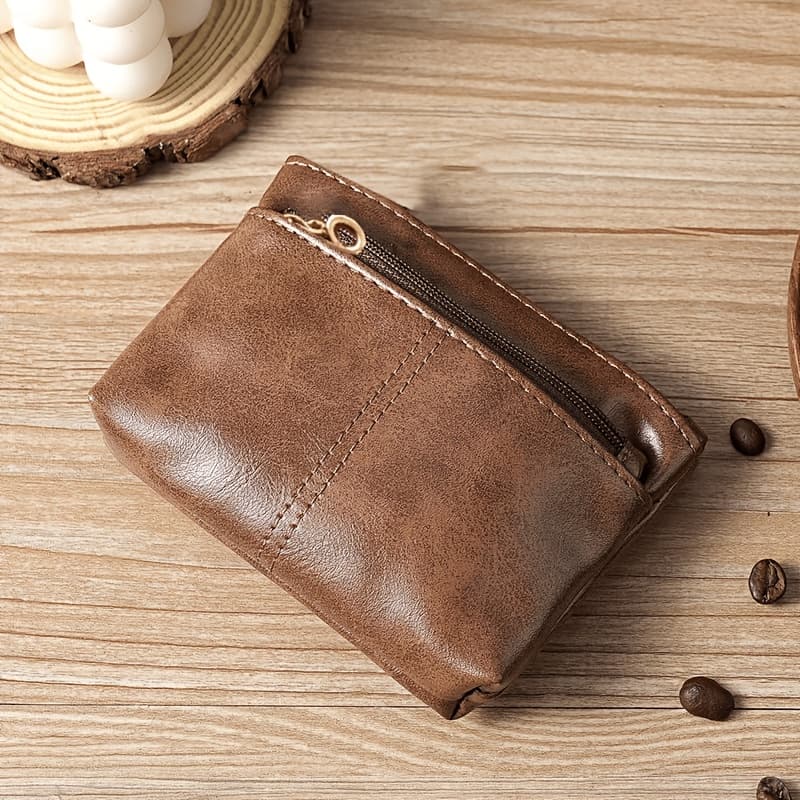 TEMU Stylish Zip Wallet - Compact Purse For Cards & , Women’s Fashion Accessory ()