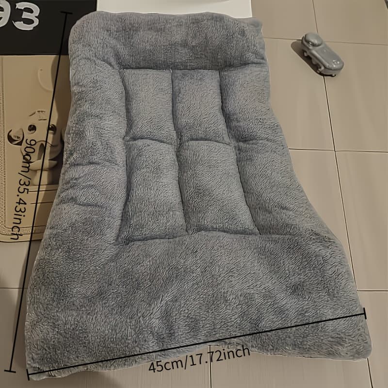 TEMU Extra Large Plush Dog Bed Sofa Cat Nest Dog Cage Mat, Thickened Polyester Pet Mat, Suitable For Small, Medium, And Large Cats And Dogs- Cute Rectangular Sofa