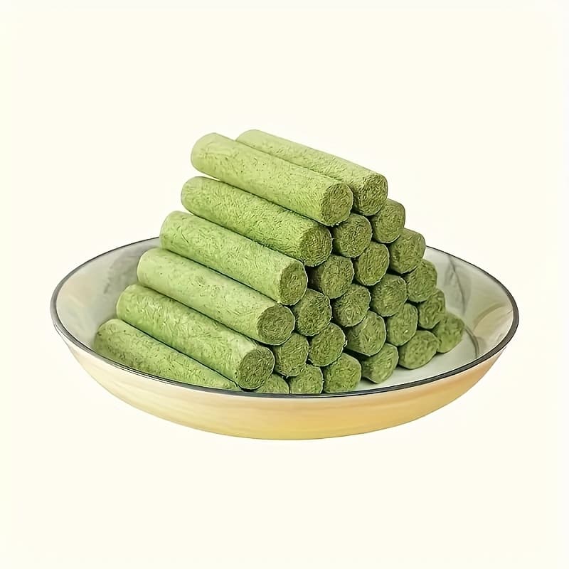 TEMU 18/36/72pcs Cat Grass For Indoor Cats Freeze Dried Cat Grass Teething Stick Cat Snacks