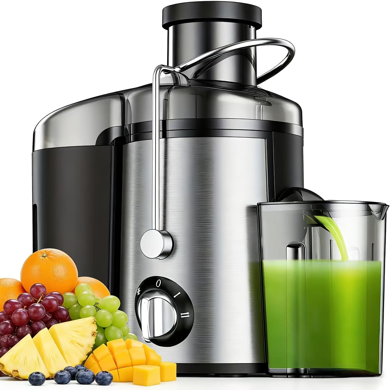 TEMU Versatile Juicer Designed For Fruits And Vegetables - Features A Large Opening For Effortless Juice Extraction, For Easy To Clean, Free From Bpa, Dishwasher Safe, , Perfect For A And Beverages