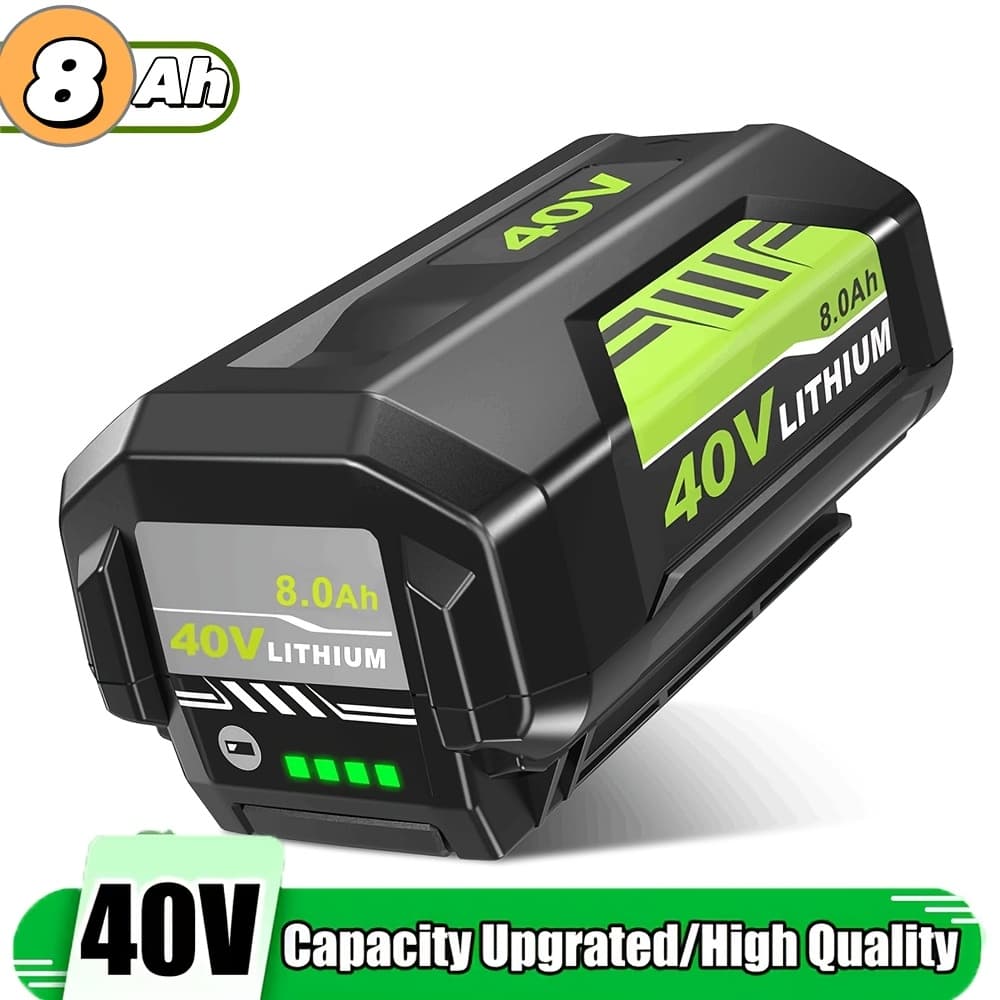 TEMU 40v 8.0ah Rechargeable Battery, For Ryobi 40v Cordless Power Tools, Op4040 Op4050 Op4060 Op40601 Op4026 Op40261 Op40401 Op40501 Op4015 Op40602 Op40404 Op40603