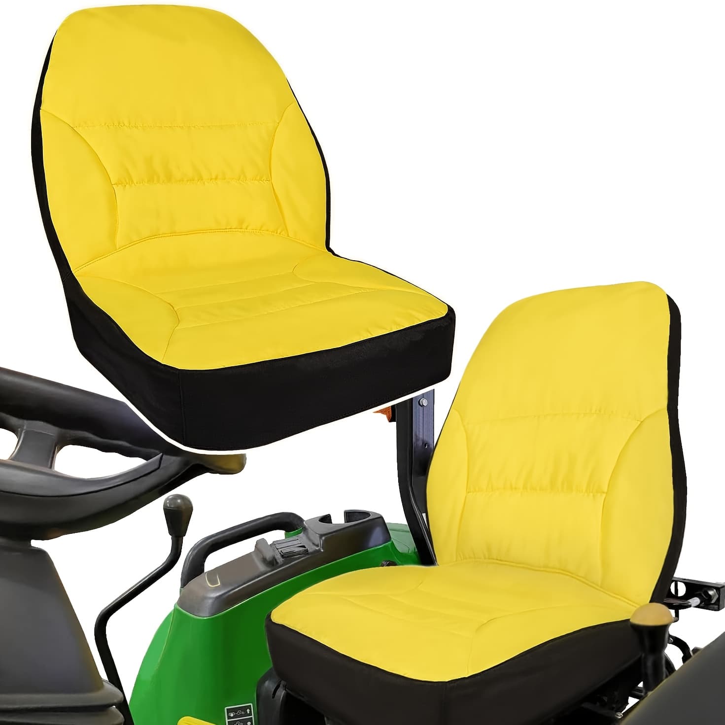 TEMU Large Durable Lawn Mower Seat Cover, Tractor Seat Cover, Suitable For Riding Lawn Mowers, Tractors, Oxford Cloth Material, , Outdoor