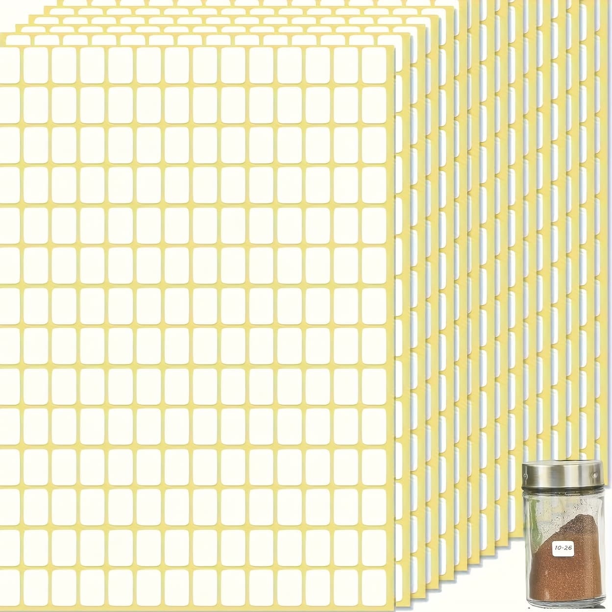 TEMU 1pc Of 16 Pages, 3136pcs Matte Small Stickers, Removable Price Tags, Suitable For Cans, Boxes, Folders, Envelopes, School Offices, Kitchens, 13 X 9mm, 213