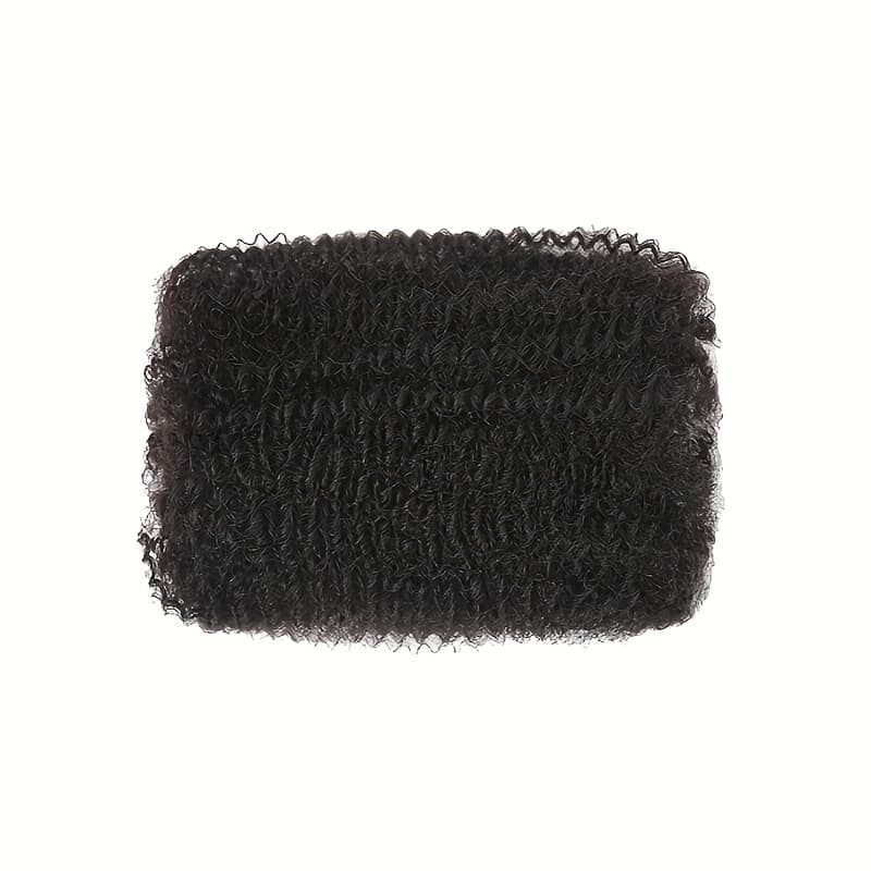 TEMU Afro Bulk Human Hair Natural Black Color -50g Afro Bulk Braiding Hair For Mini Twist/dreadlocks Extensions/braids/locs