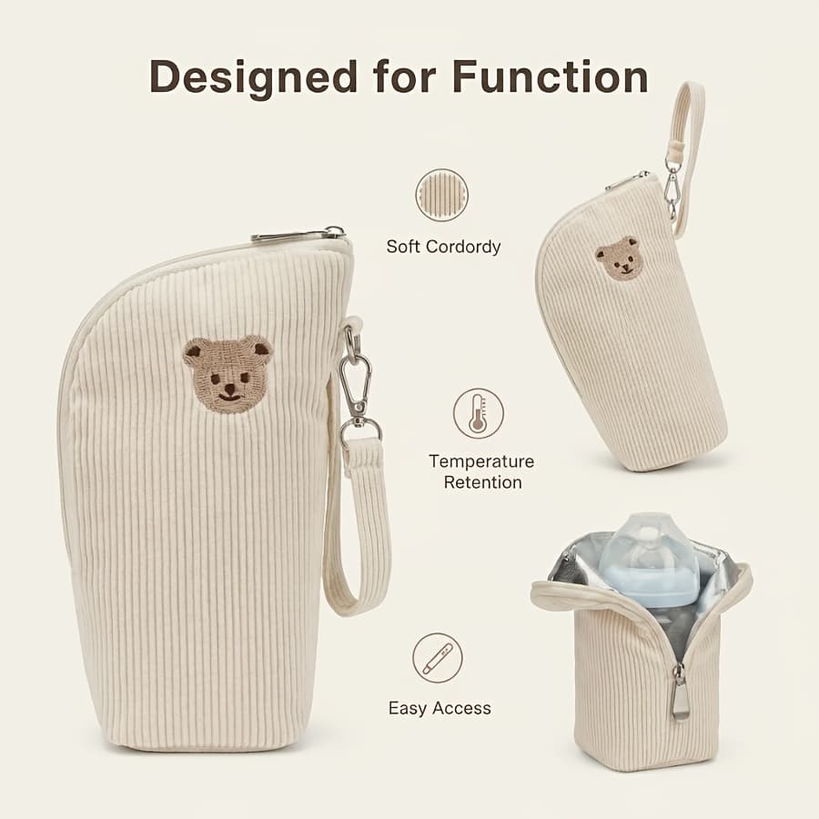TEMU Convenient Bottle Warmer Bag, Bottles Warm When Traveling, With Aluminum Mold Insulation, Mommy Bag Additions