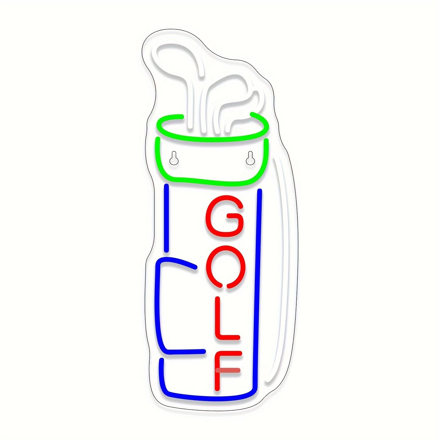 TEMU Neon Sign Golf For Wall Decor, Golf Neon Led Sign, Golf Ball Neon Light Dimmable Hanging Wall Sign Neon Lights Signs For Golf Club Bedroom For Man Cave Party Decorr Christmas Gifts