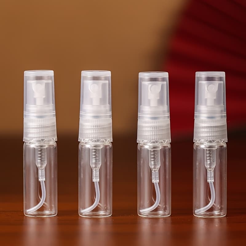 TEMU 4pcs 3ml Portable Perfume Bottle Spray Bottle Tube Bottle Perfume Separate Bottle Press Spray Bottle