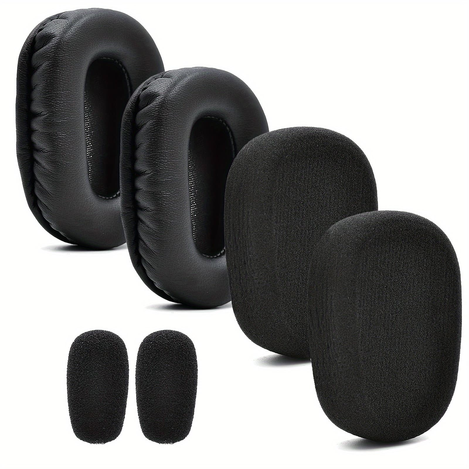 TEMU Thickened Foam Ear Pads, Replacement Headset Foam Cushion Kit Compatible With Blue B450-xt, Earphones Covers Set