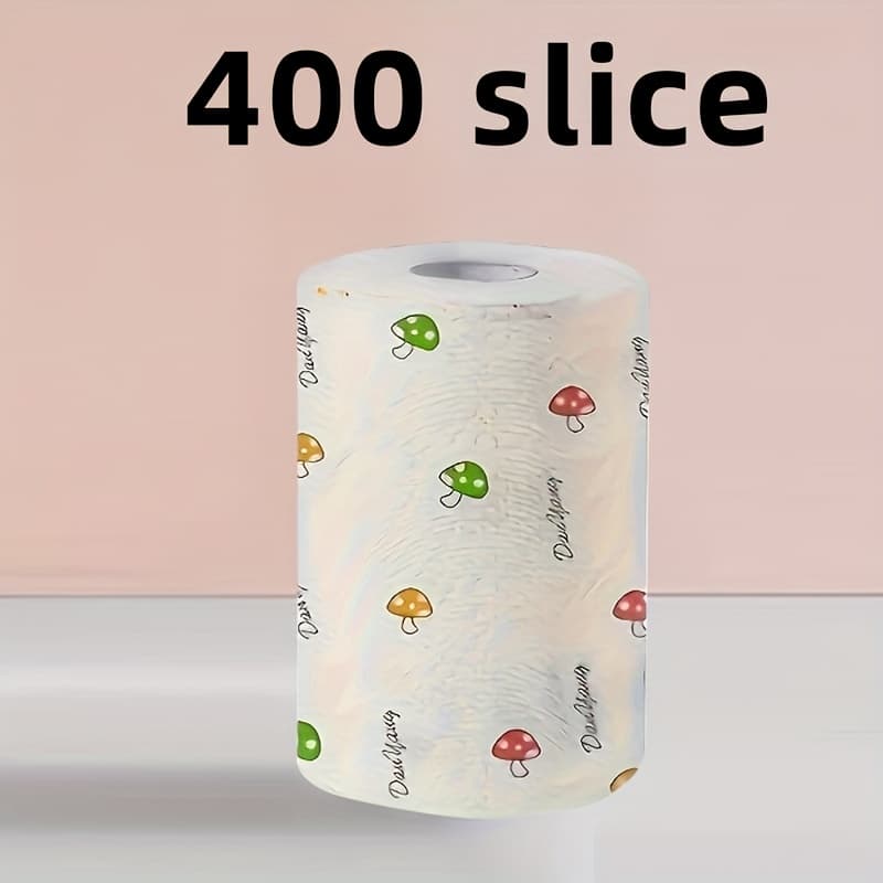TEMU Printed Non- Kitchen Cleaning Tool, 400 Sheets, Dishwashing Pad, 1 Time To Solve Cleaning