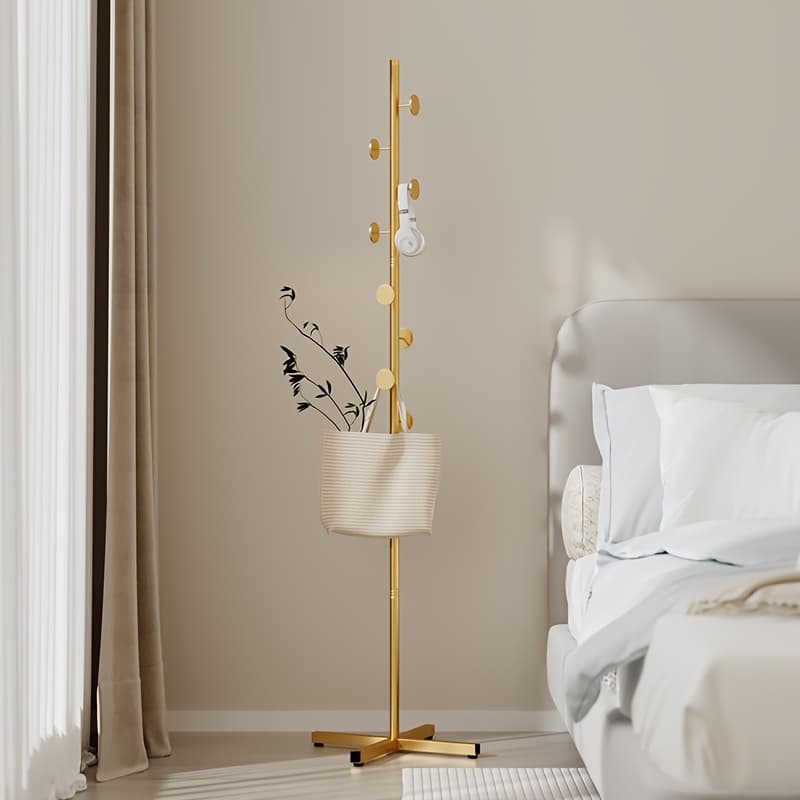 TEMU A Minimalist Modern Freestanding Coat Rack For Home Use, Suitable For The Living Room Or Entrance, Featuring A Stylish Single Pole Design
