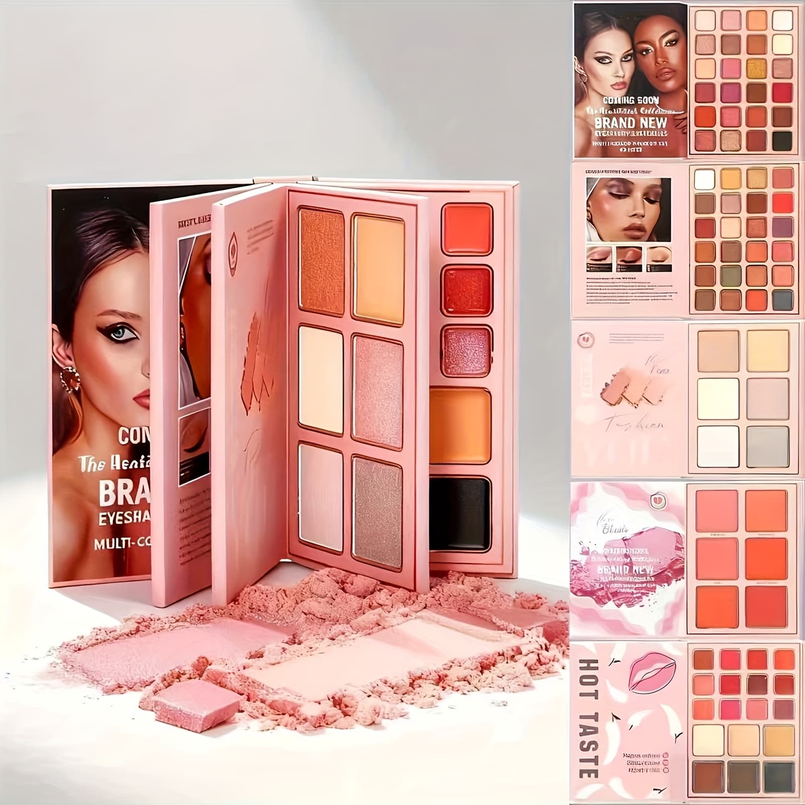 TEMU 78 Color Eyeshadow Palette - Matte, Shimmer, Glitter & Sequins ! Palette For Stage Makeup, Cosplay Looks | Mixing Palette For Beginners & Pros