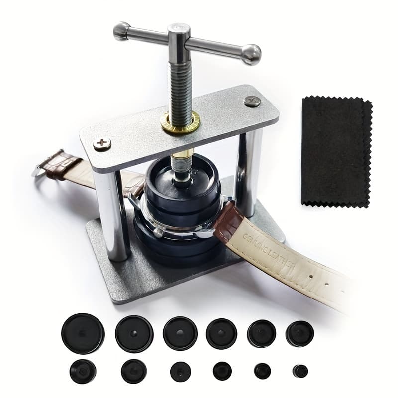 TEMU Professional Watch Press Set - Watch Back Case Closing Tool With Fitting Dies - Ideal Gift For