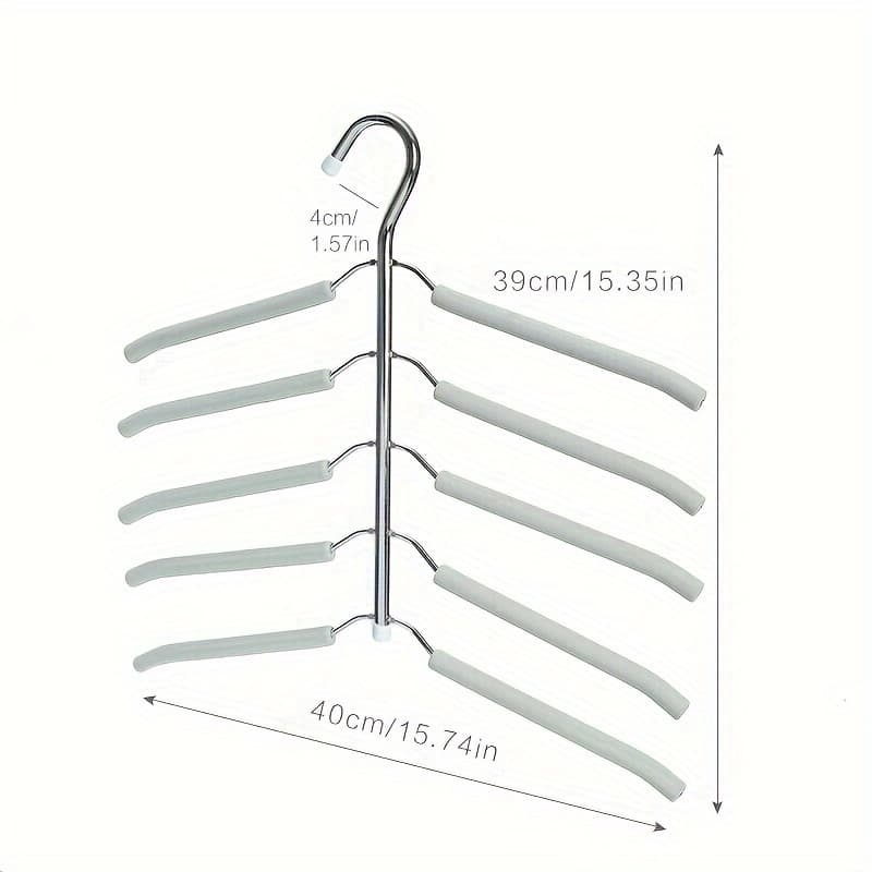 TEMU 1pc Clothes Hanger, Metal Clothes Drying Rack, Storage And Organization For Wardrobe, Closet, Bedroom