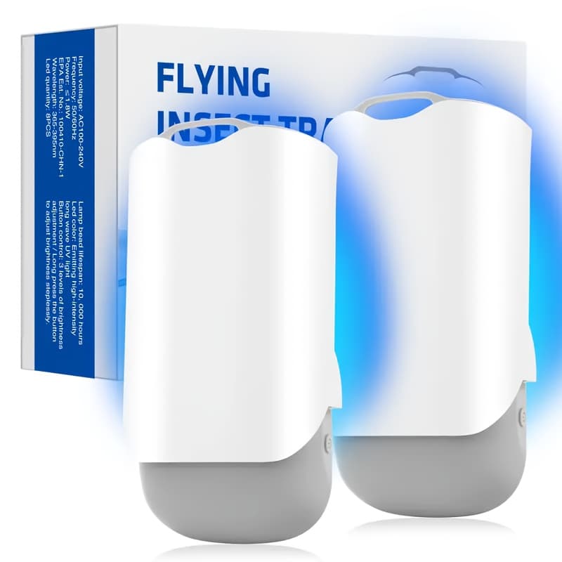 TEMU Bug Zapper White With 5 Glue Cards, Lamps, Indoor For Home, House, Office