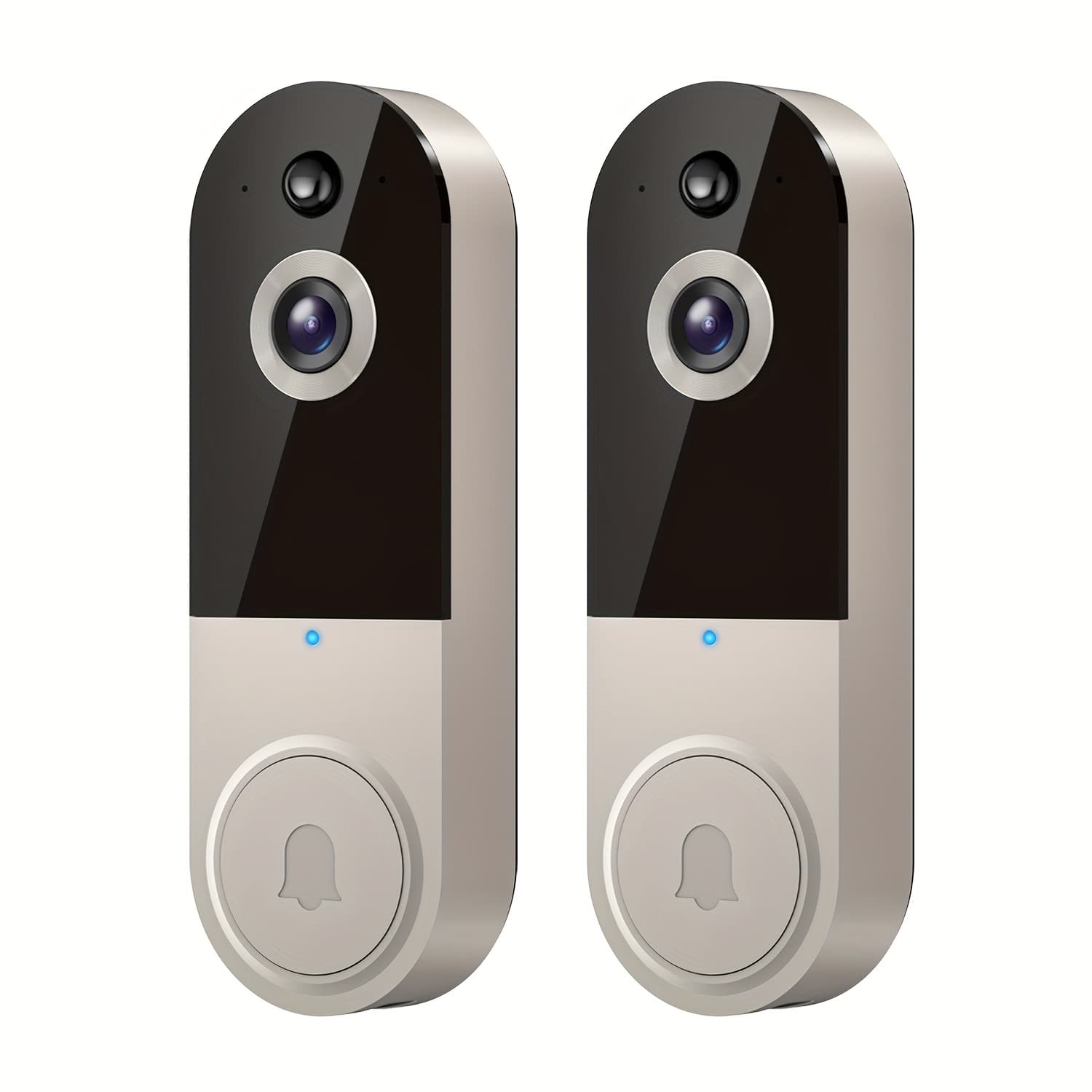 TEMU 2pcs/ Security Camera Wireless Outdoor , True 1080p High-definition Night Vision, 166° Wide Field Of View, Spotlight And Alarm Alarm, Motion Alarm, Supports 2.4g Wifi Router, Voice