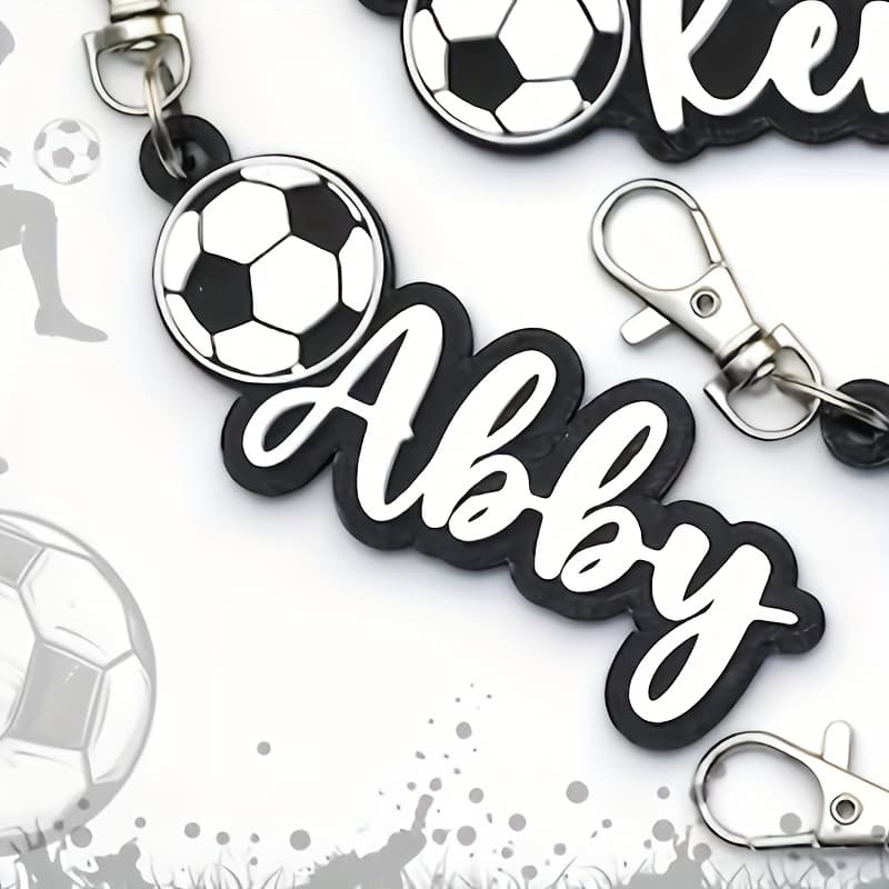 TEMU 2d Flat, Customized Personalized Keychain, Sports Bag Tag, Custom Acrylic Name Tag, Tag, Keychain, Backpack Charm 1pc