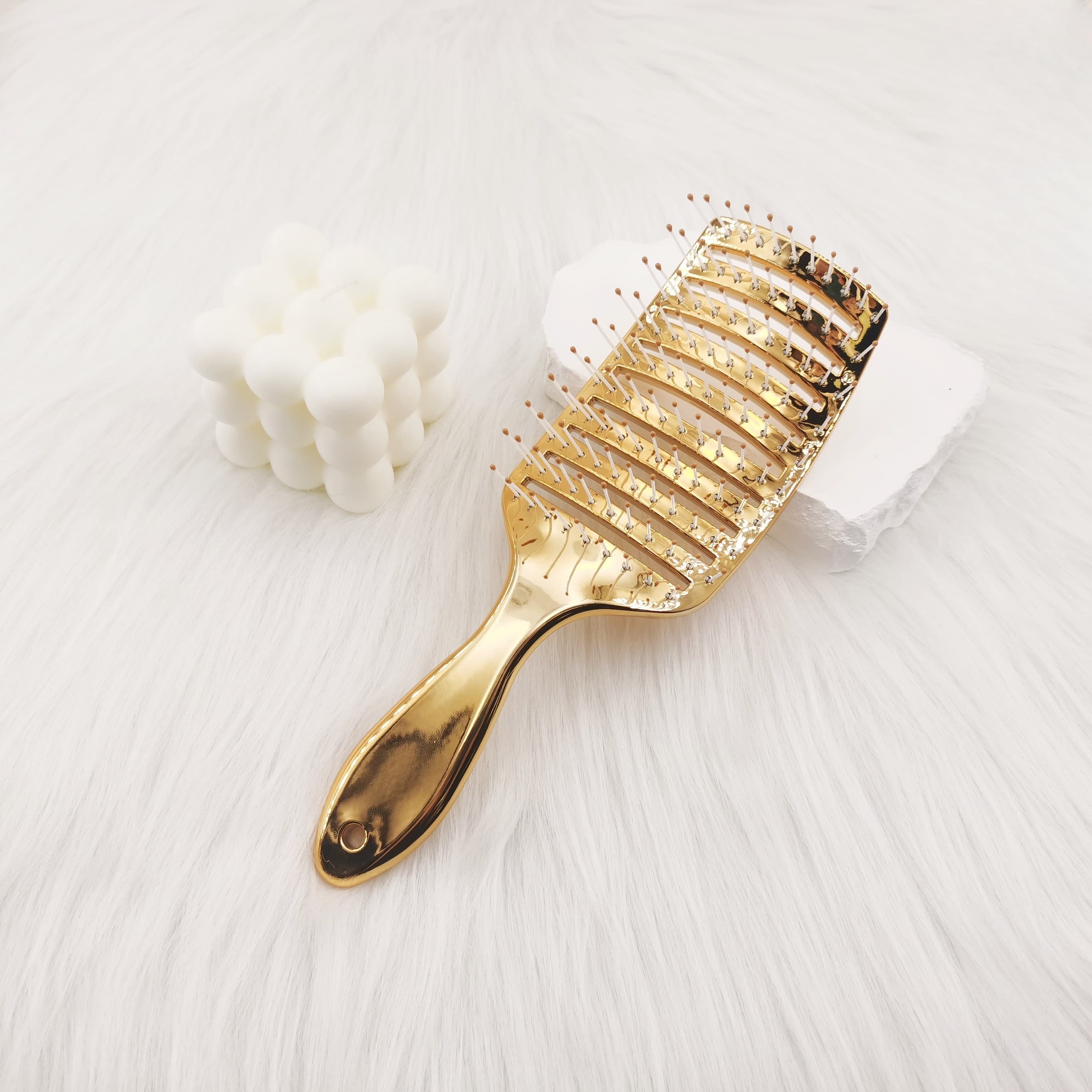 TEMU A New Stylish Lacquered Rib Comb, The For Women's Hairstyles And Scalp Massage