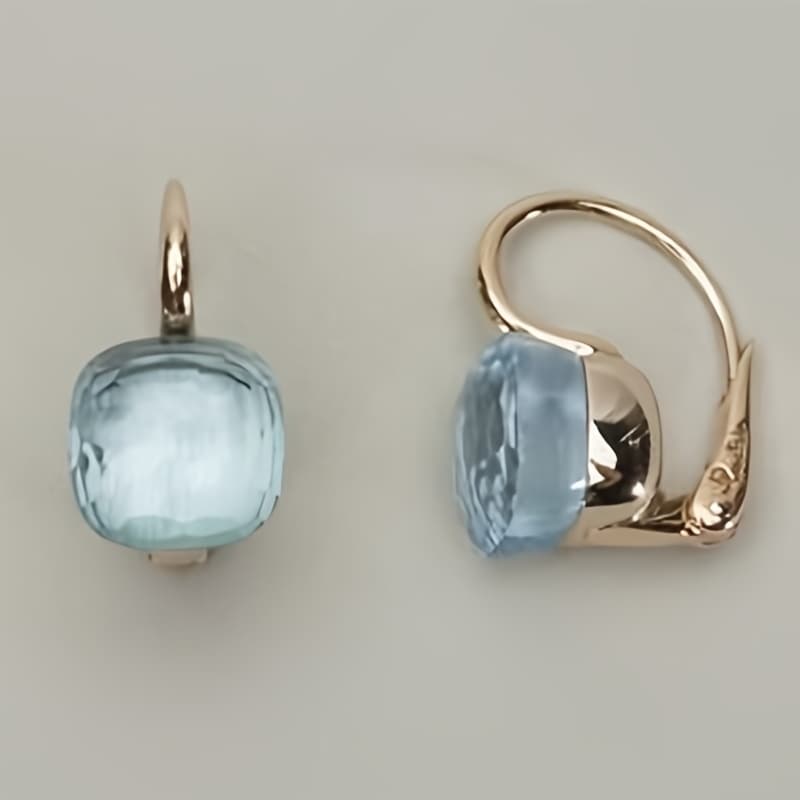 TEMU Creative Geometric Earrings, Lightweight Design, Suitable For Any Dress And Date