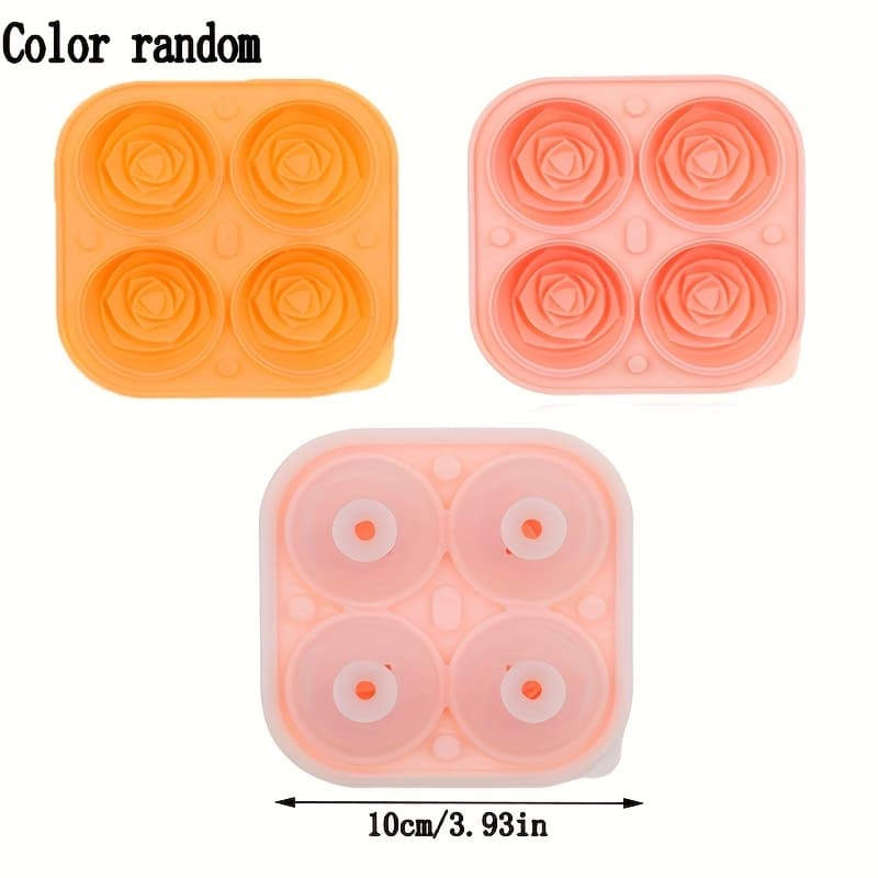 TEMU 2pcs/set Of Rose-shaped Silicone Molds, Ideal For -shaped Soaps, Candles, Etc. Reusable Molds Make A Perfect Gift For Craft Enthusiasts, Soap Making Supplies, Soap Molds, Random Color