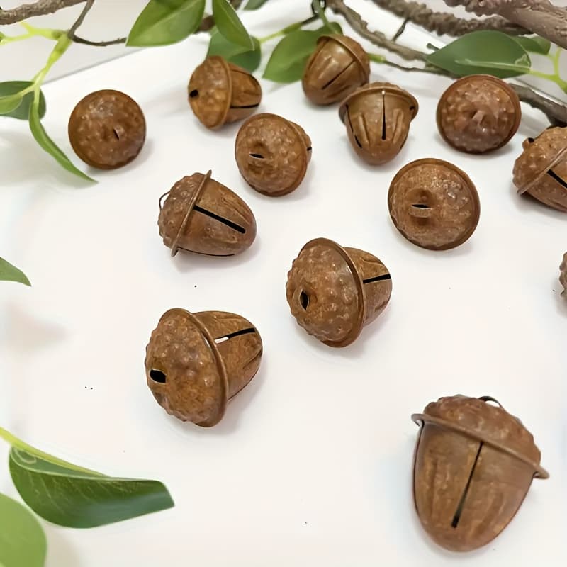 TEMU Rustic Bells: Set Of 10 For Festive Decor - Perfect For Christmas, Thanksgiving, And More