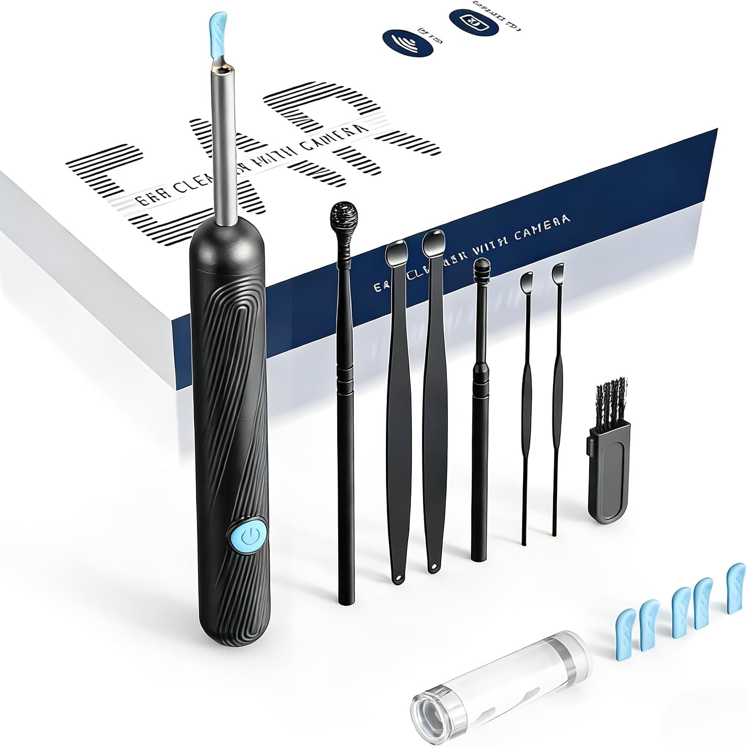 TEMU Upgraded 1580p Earwax Removal Tool And Cleaning Kit Comes With A Storage Case, A Light, And . Compatible With Ios And Systems. Suitable For The .valentine's Day, Birthday Gifts