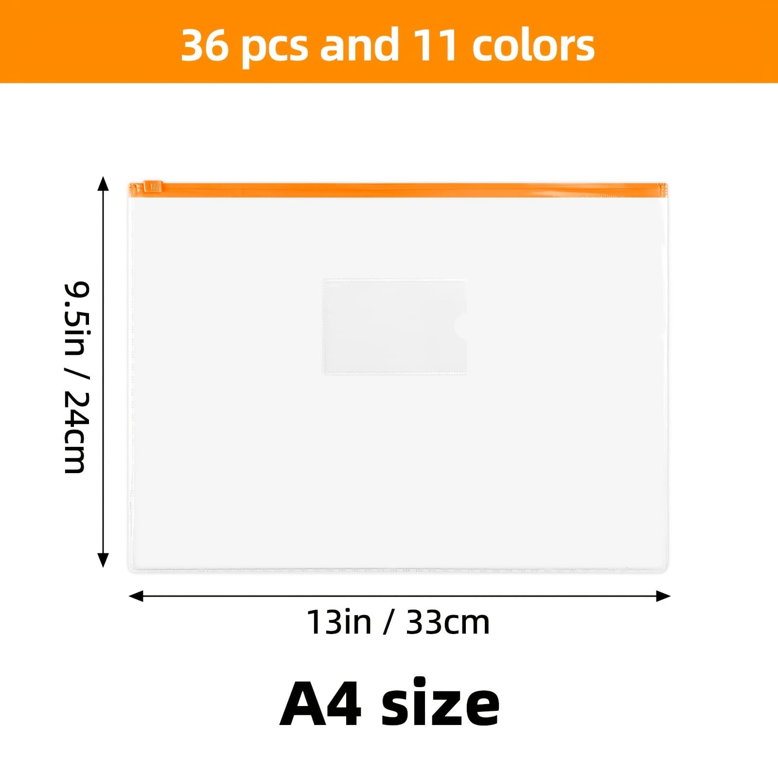 TEMU 36pcs A4 Plastic Zippered Envelopes Clearance Deal, Poly Zip Envelopes Files Zipper Folders, 13 X 9.5 Inches, A4 Size, Letter Size, For Back To School Office Supplies, 11 Colors