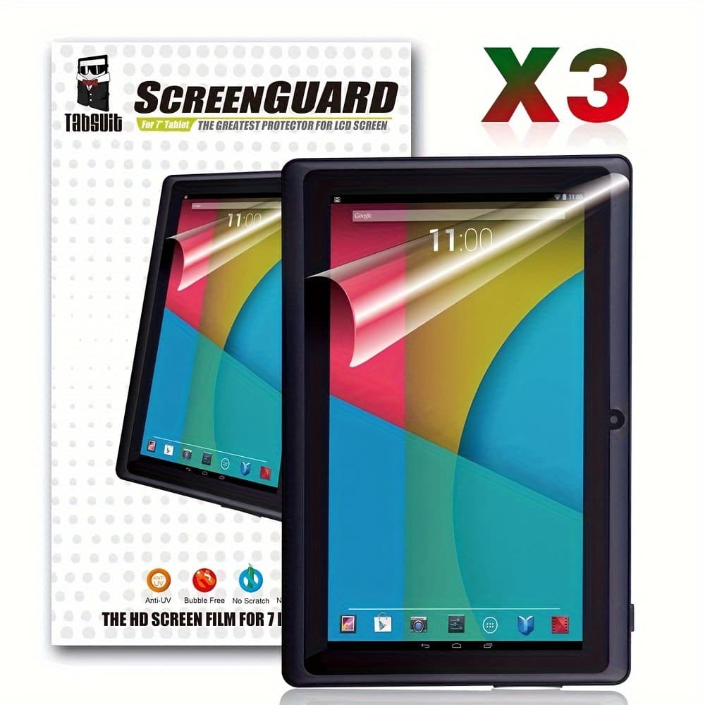 TEMU Designed For Dragon Touch Y88x Pro/ Y88x/ Y88x Plus 7 Inch Kids Tablet Screen Protector Of High Definition (hd)-3 Pack, Gift, Halloween