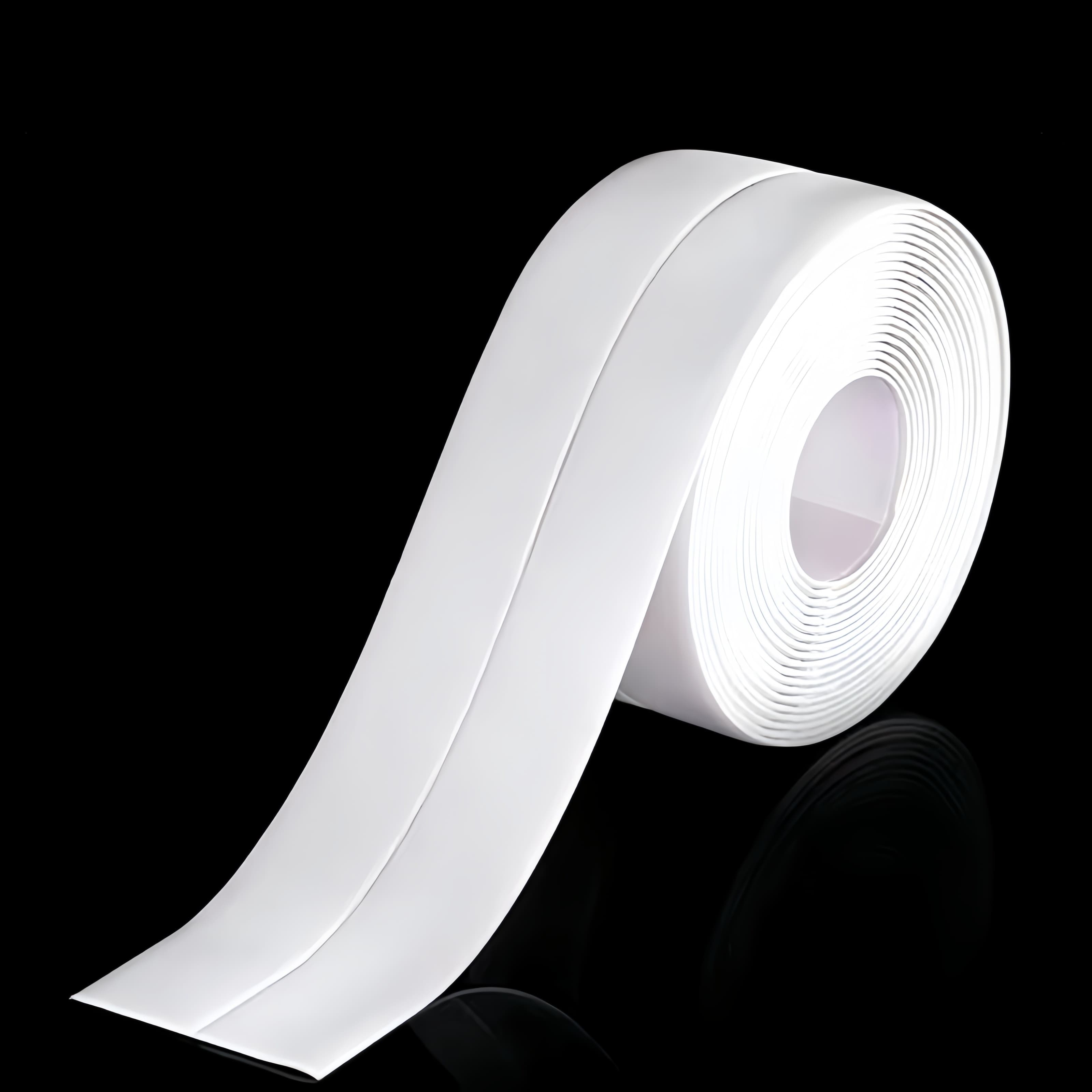 TEMU Waterproof Self-adhesive Bathroom Toilet Edge Guard, U-shaped Urine Splash Protector, Universal Toilet Base Mat Strip, Non-electric, Durable Material - 5m Length