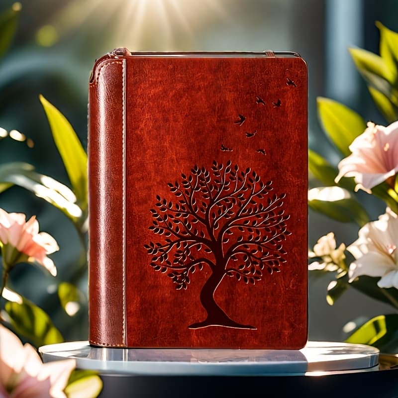 TEMU Professional Notebook - Elegant Brown Hard , Hollow Core Diary For Pen, Pencil, And Marker - Ideal For Office, School, Travel, And Gifts - Durable Binding And Smooth Writing Experience