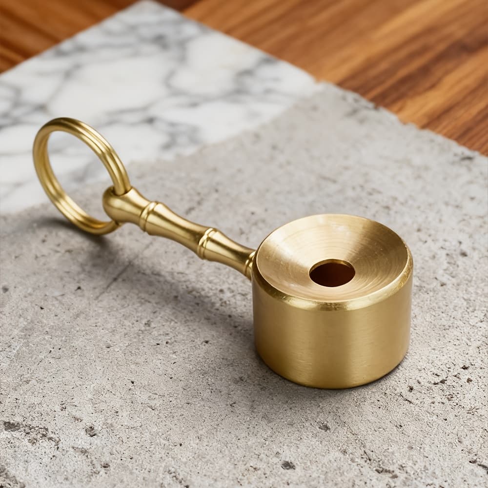 TEMU Retro Brass Whistle Bird Whistle Portable Exquisite Small Outdoor Camping Gift