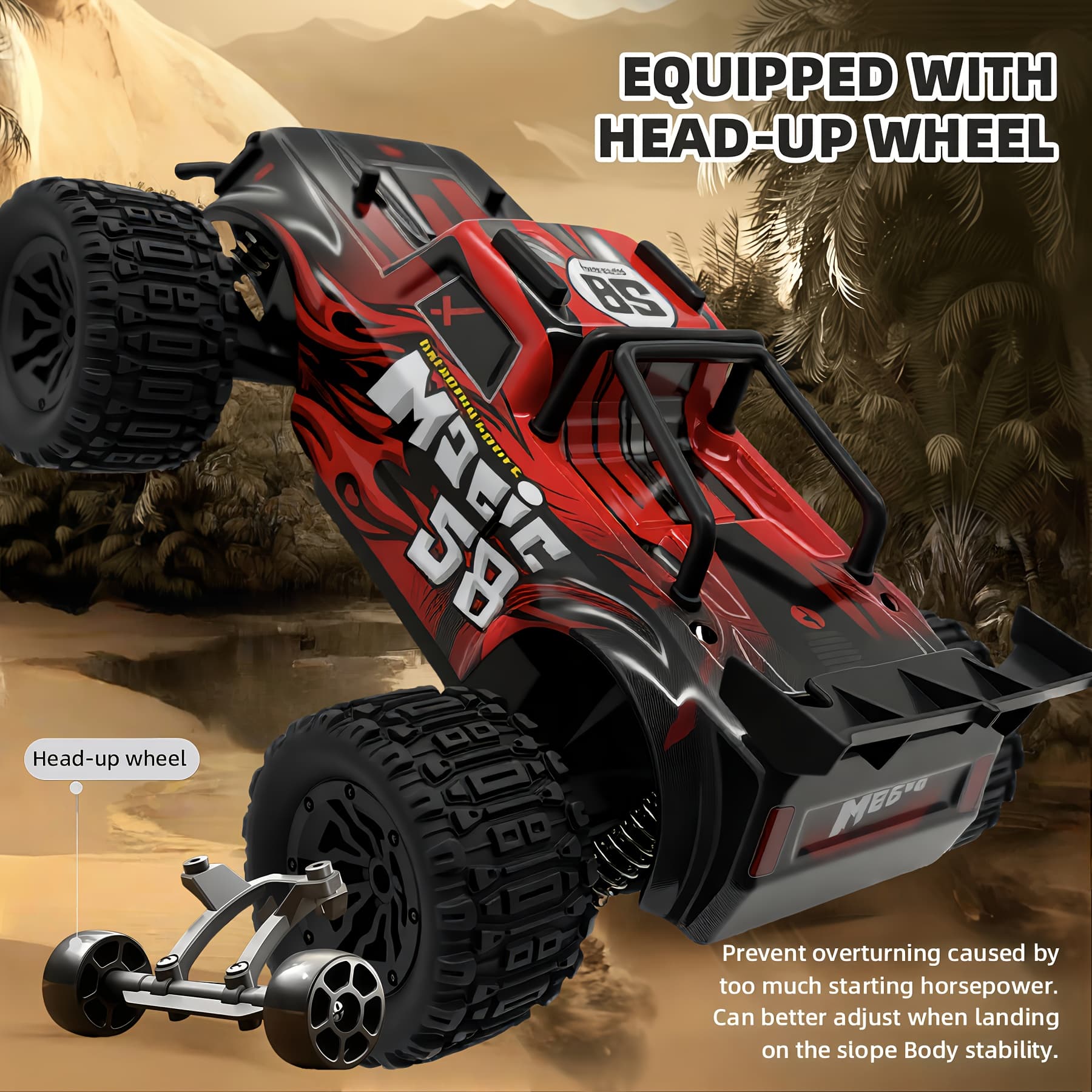 TEMU 1: 18 Remote Control Car 25 Miles Per Hour Remote Control Car, Dual Electric , Off-road Remote Control Car Explodes On Track. Pursuing Speed And Passion