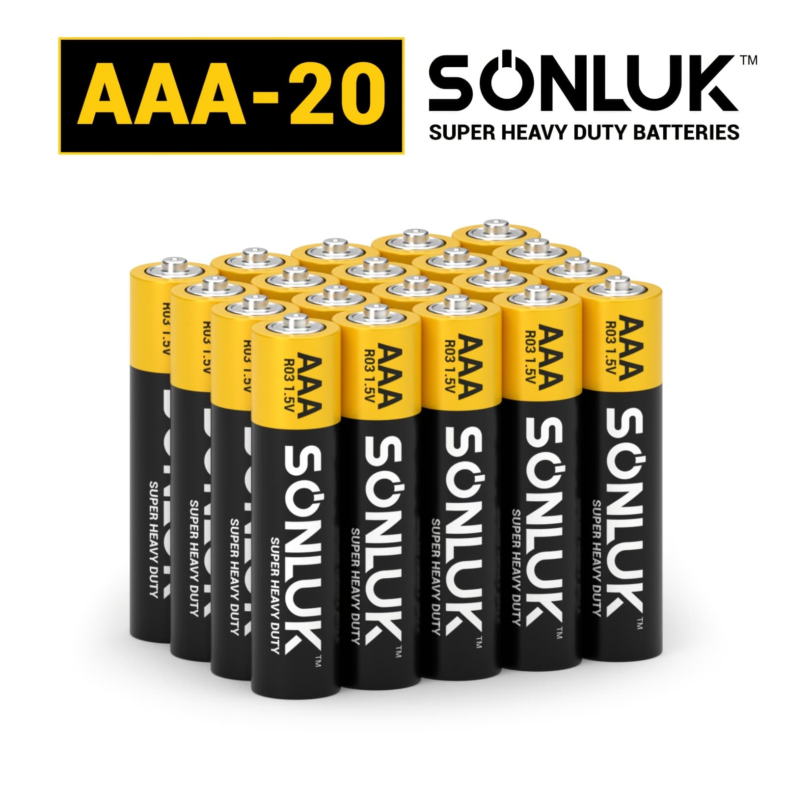 TEMU 80/60/40/20pcs Aaa 1.5v Carbon Batteries, 3-year Disposable Battery For Remote Control, Clock, Flashlight Toy, Doorbell, Camera And More