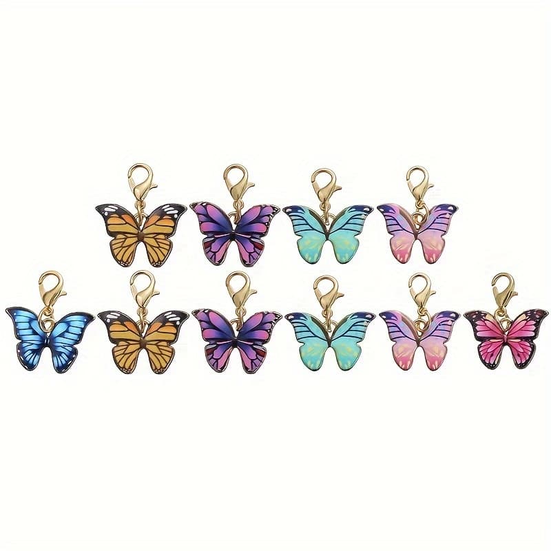 TEMU 10pcs Creative And Fashionable Mixed Color Lobster Clasp For Men, Keychain Hanging Accessories