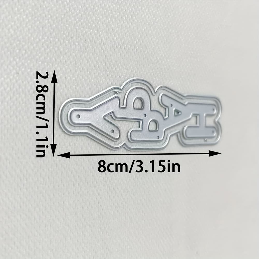 TEMU 1pc Die Cut, Diy Scrapbooking Embossing Stencil, Handmade Greeting Card Making Metal Cutting Dies, Gift Card Making Tools