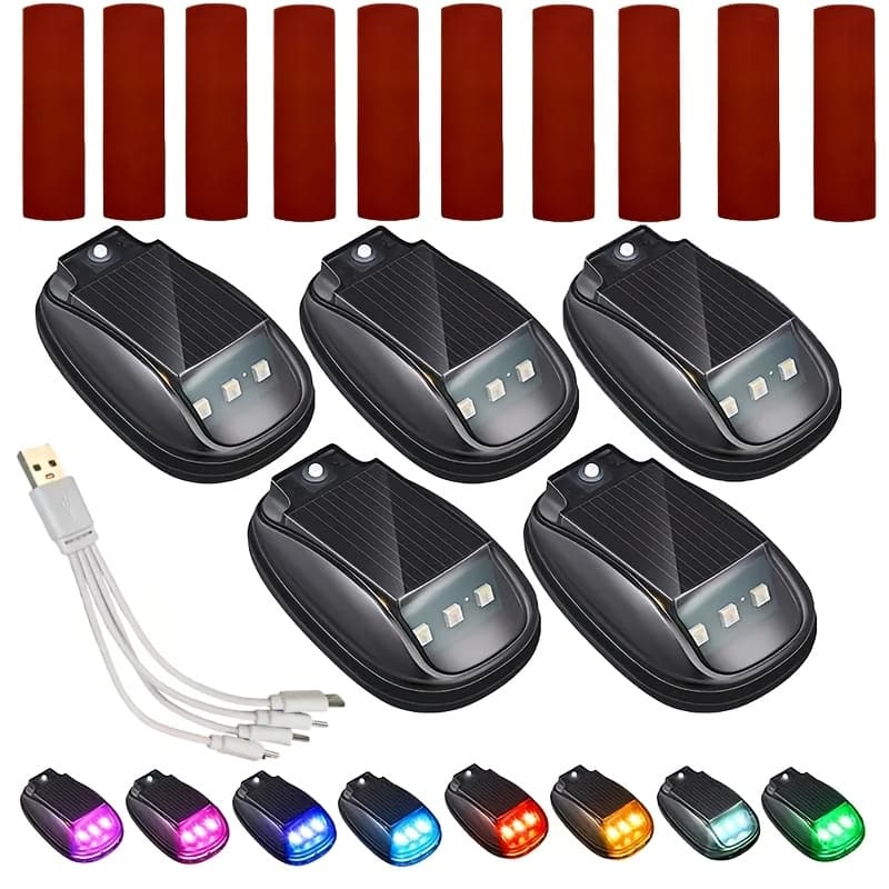 TEMU Rgb Strobe Light Cab Lamp Wireless No Punch Led Pickup For Camping Off Road Night Visibility & Interior Lighting