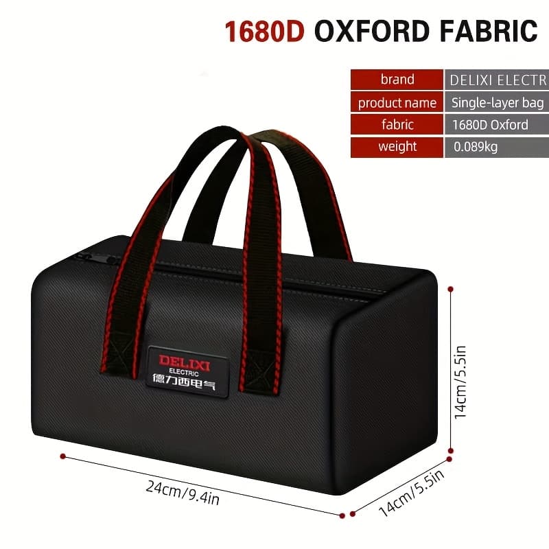 TEMU Electric Large Capacity Tool Bag, Oxford Cloth Portable Storage Bag, Suitable For Home Storage, Garage Storage, Car Storage