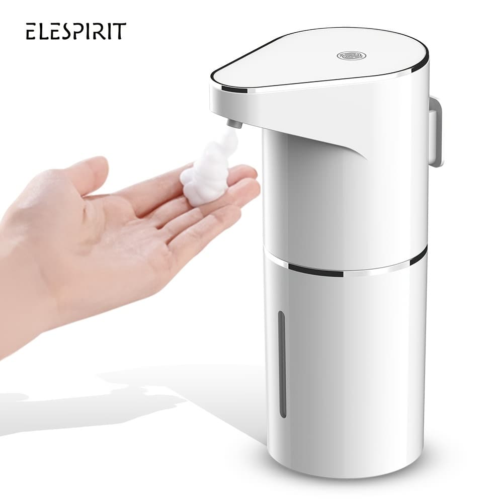 TEMU Automatic-foaming-soap-dispenser-touchless, Type C Rechargeable White Hand Soap Dispenser 13oz/350ml With 3 Foam Levels Wall Mounted & Countertop Design For Kitchen Bathroom