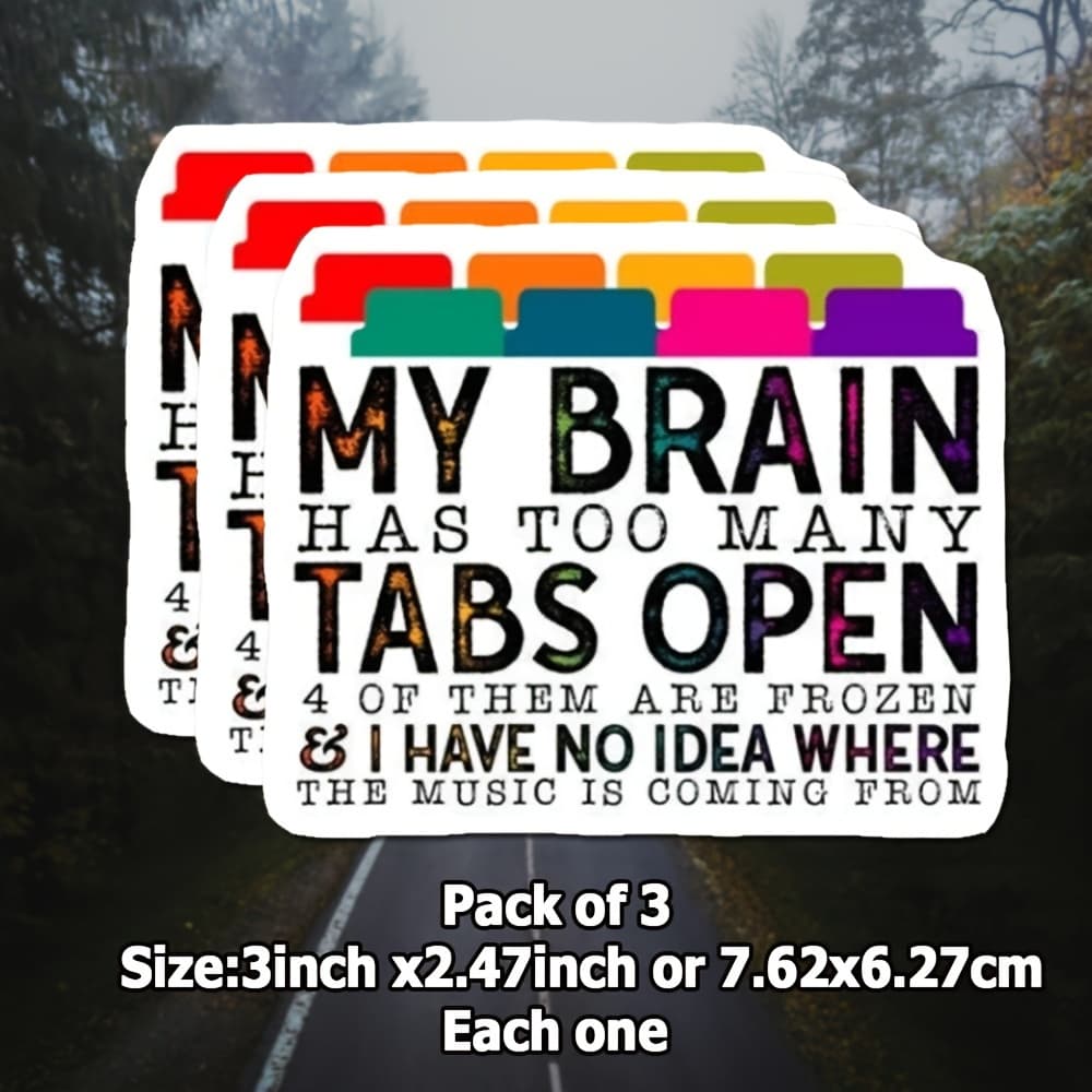TEMU 3pcs Vinyl Decal Stickers, " Has Open" Quote, Humorous Office & Laptop Accessory, Bottle Adhesive Labels, Funny Gift For Moms, Cute Stickers