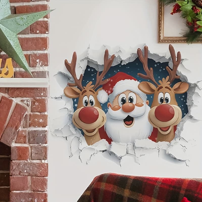 TEMU 3d Wall-breaking Wall Sticker, Decorating Living Room, Dining Room, Foyer, Bedroom, Removable Pvc Wall Sticker