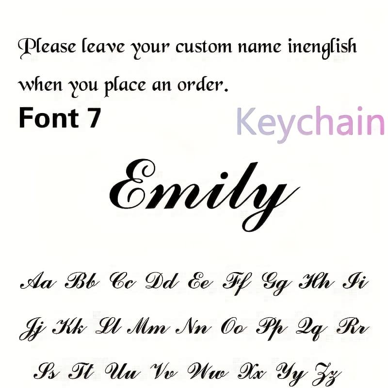TEMU Custom Name Keychain, Personalized Stainless Steel Letter Key Ring, Unique Name Tag, A Unique Gift For Women, Men, Father's Day, , Valentine's Day And Special Occasions, Personalized Decorative