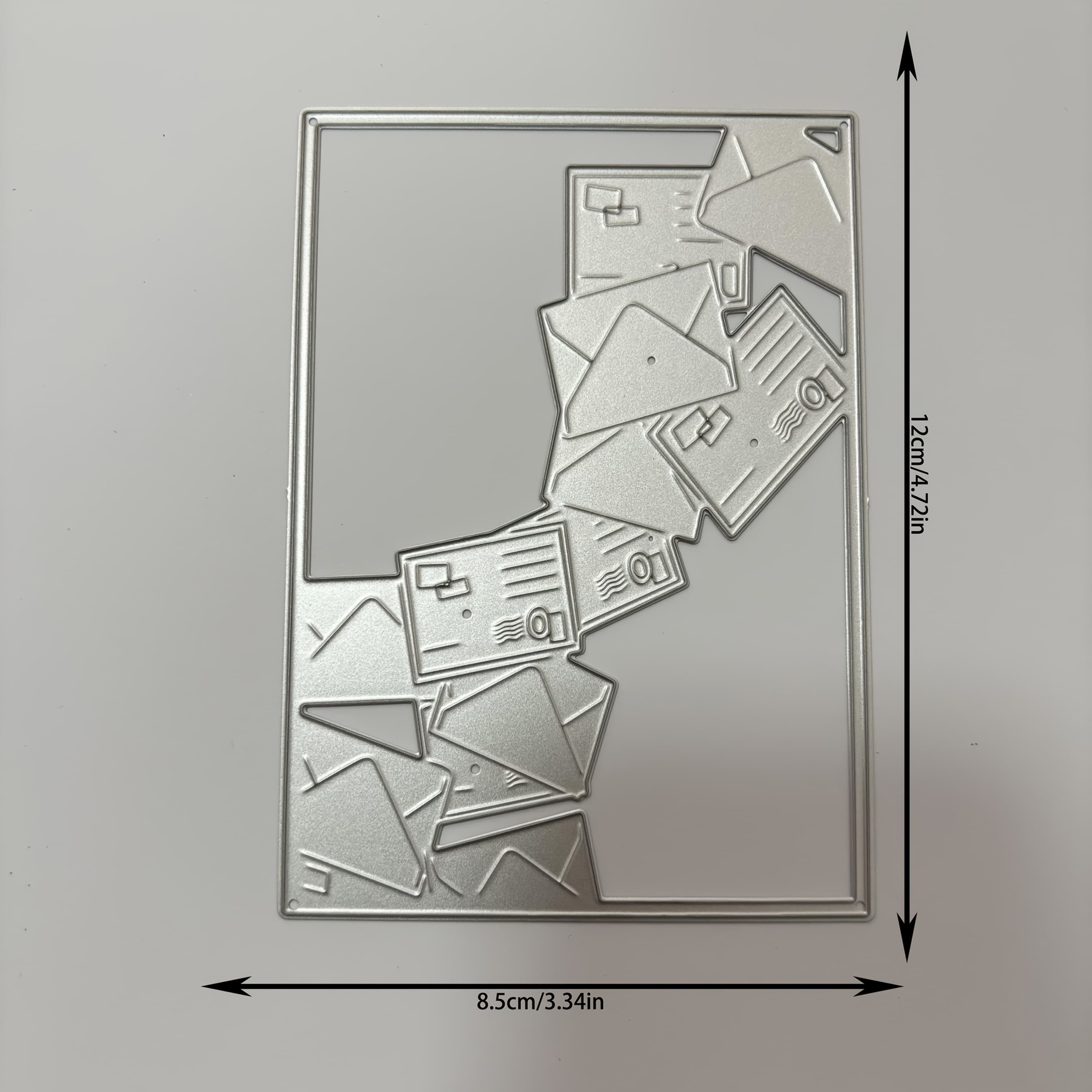 TEMU Templates For Cutting Cards And Crafting Albums With Paper Featuring A Rectangular Envelope Design
